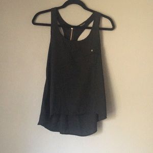 Black racer back tank
